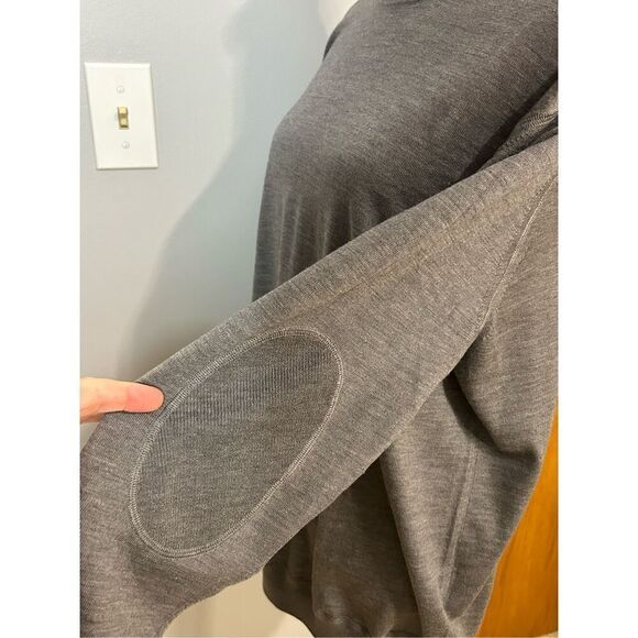 Smalto by Collection 100% merino wool men’s sweater charcoal gray size 52 NEW - Picture 3 of 9